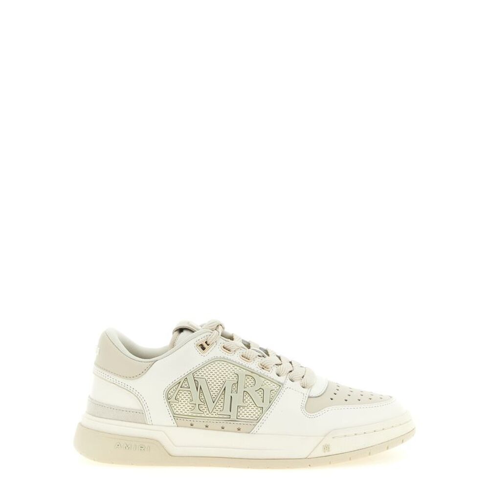 Amiri White Calfskin Low Top Men's Sneakers